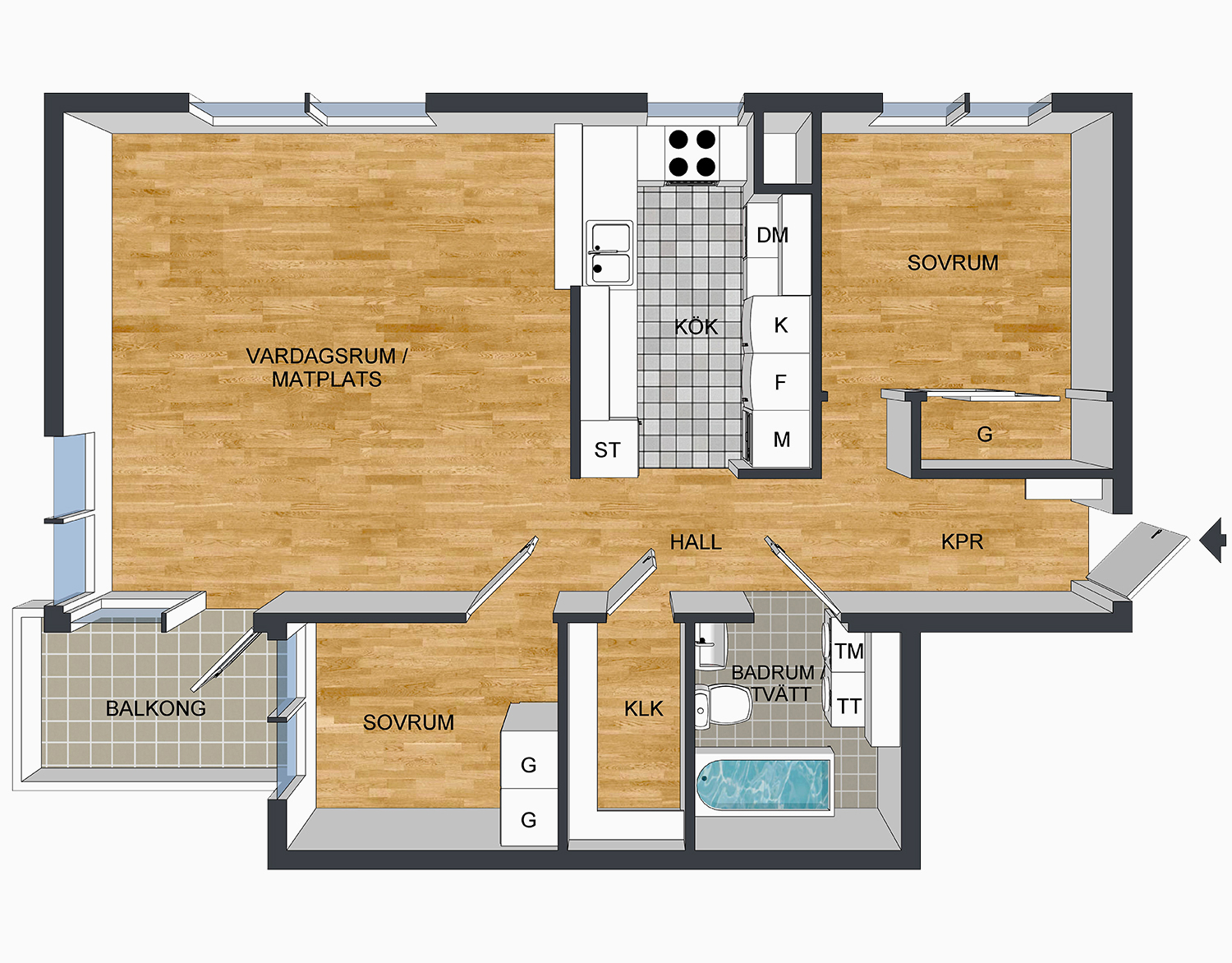 3DFloorplans - Home bahtroom